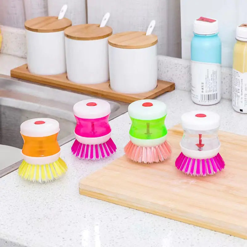 Vibrant Soap Dispensing Brush - VEESORA 