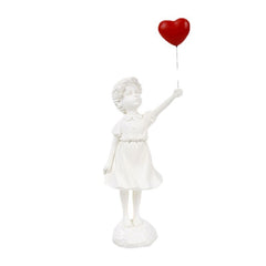 Dreamcatcher in Resin: The Little Girl with the Balloon Sculpture