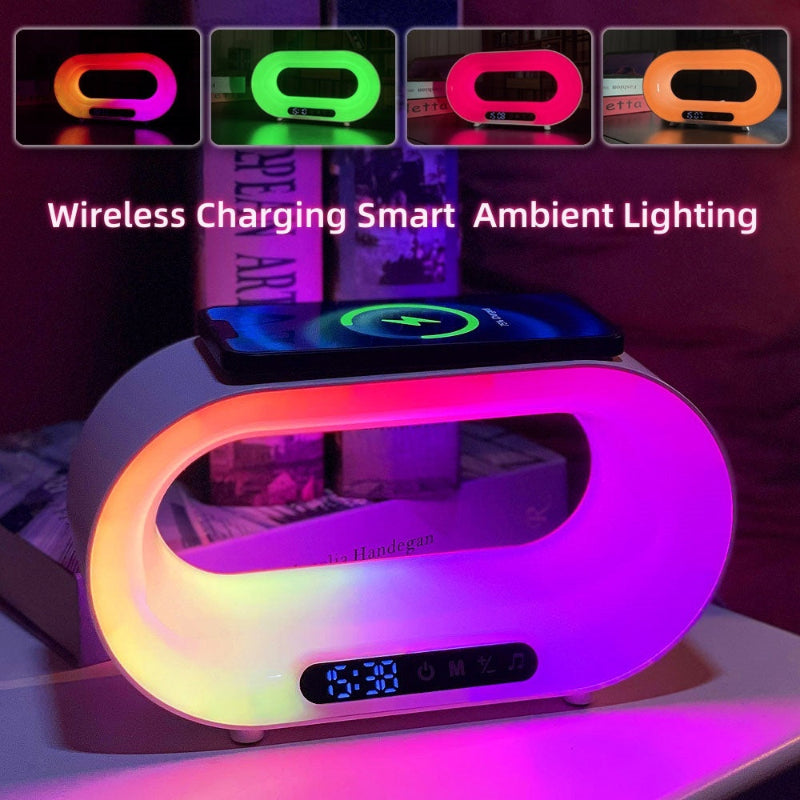 3-in-1 Smart LED Lamp: Night Light, lamp, Wireless Charger & Alarm Clock