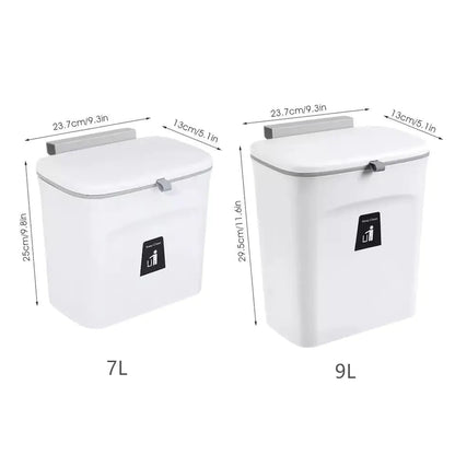 Compact Wall-Mount Trash Can - VEESORA 