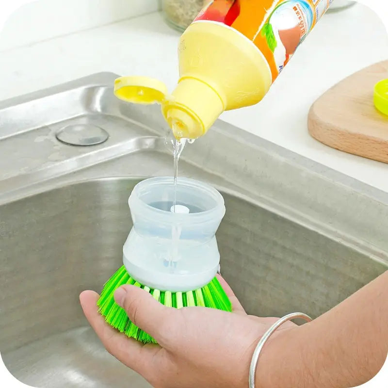 Vibrant Soap Dispensing Brush - VEESORA 