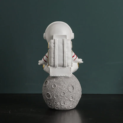 Astronaut Moon Sculpture Figurine - VEESORA 