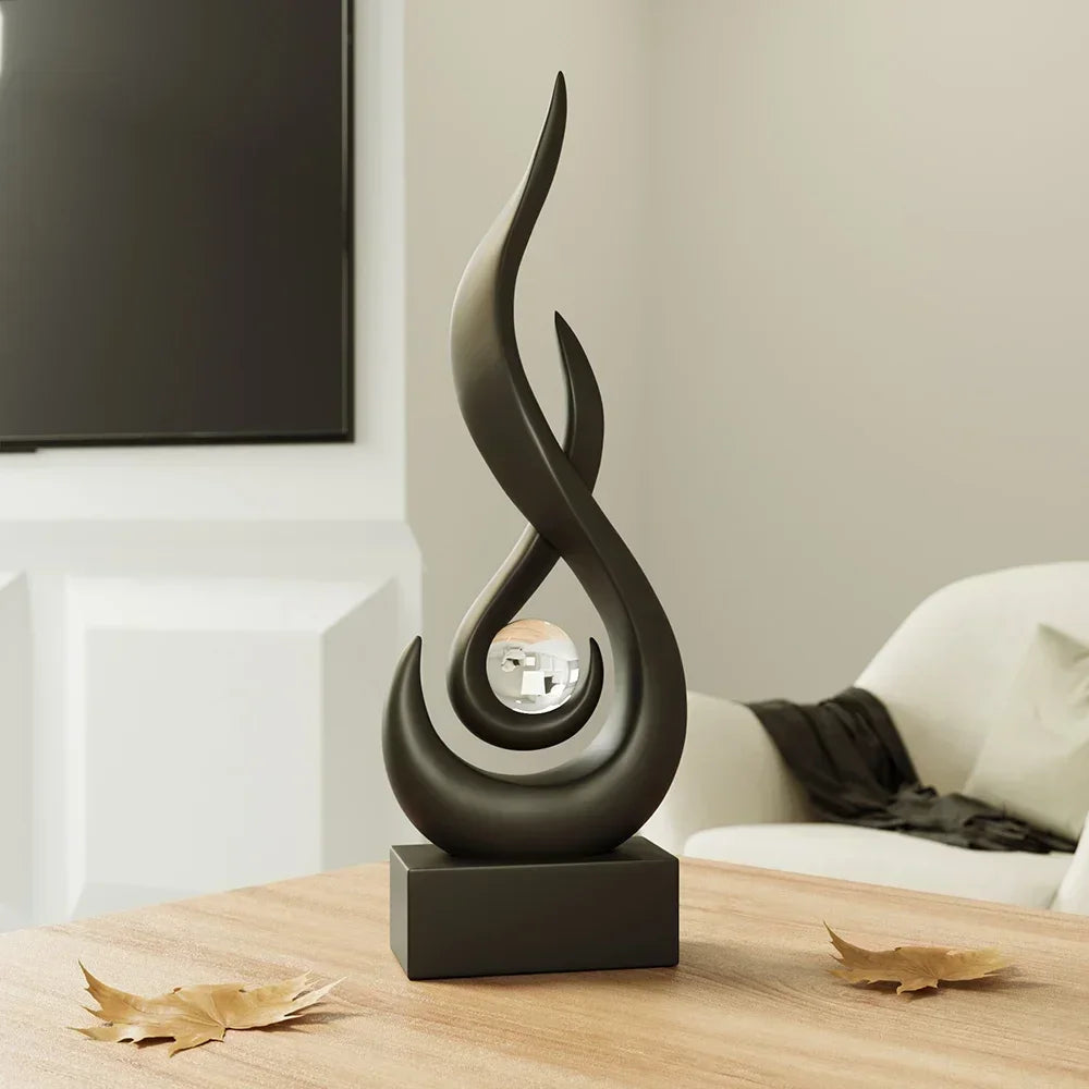 Abstract Ceramic Sculpture – Modern Living Room Decor - VEESORA 