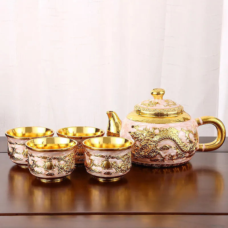 Vintage Light Luxury Tea Set 6Pcs - VEESORA 