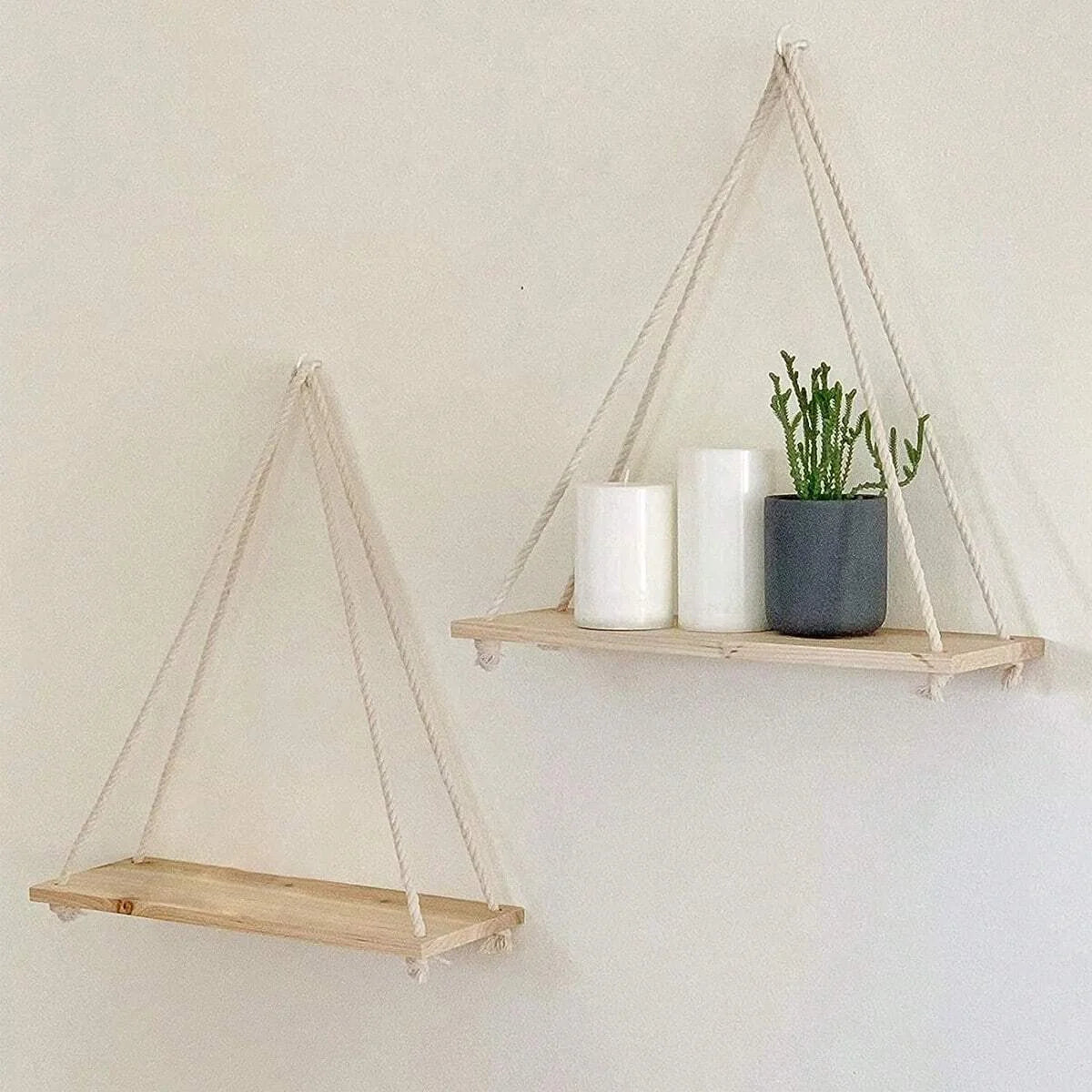 Hemp Rope Wall Shelf