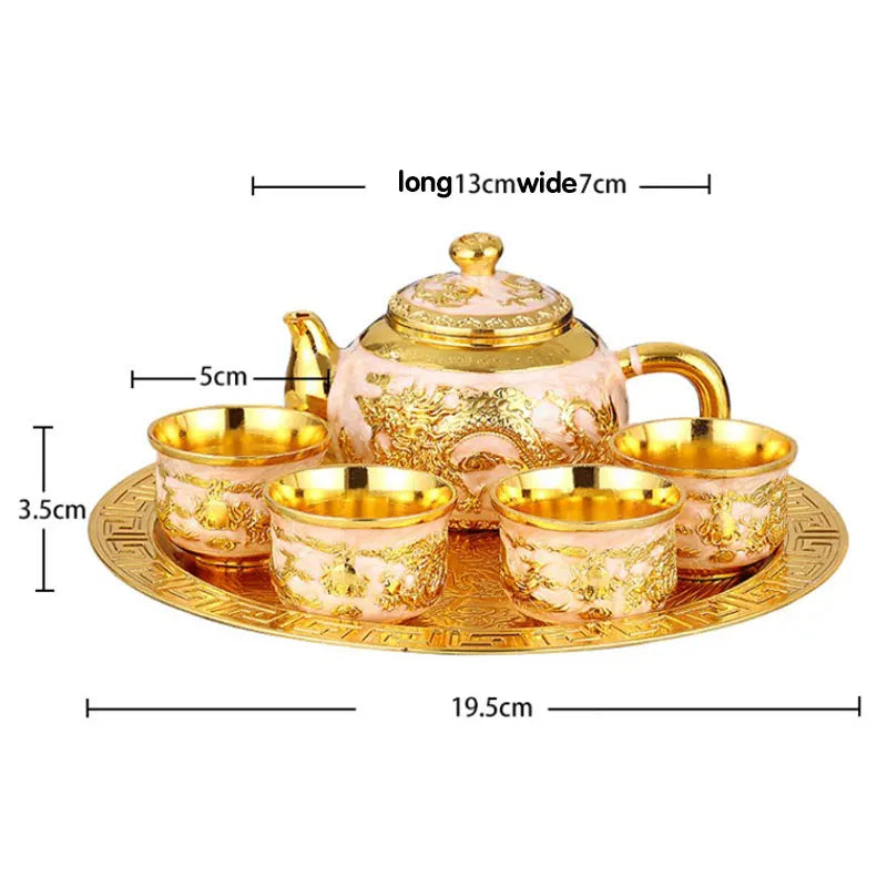 Vintage Light Luxury Tea Set 6Pcs - VEESORA 