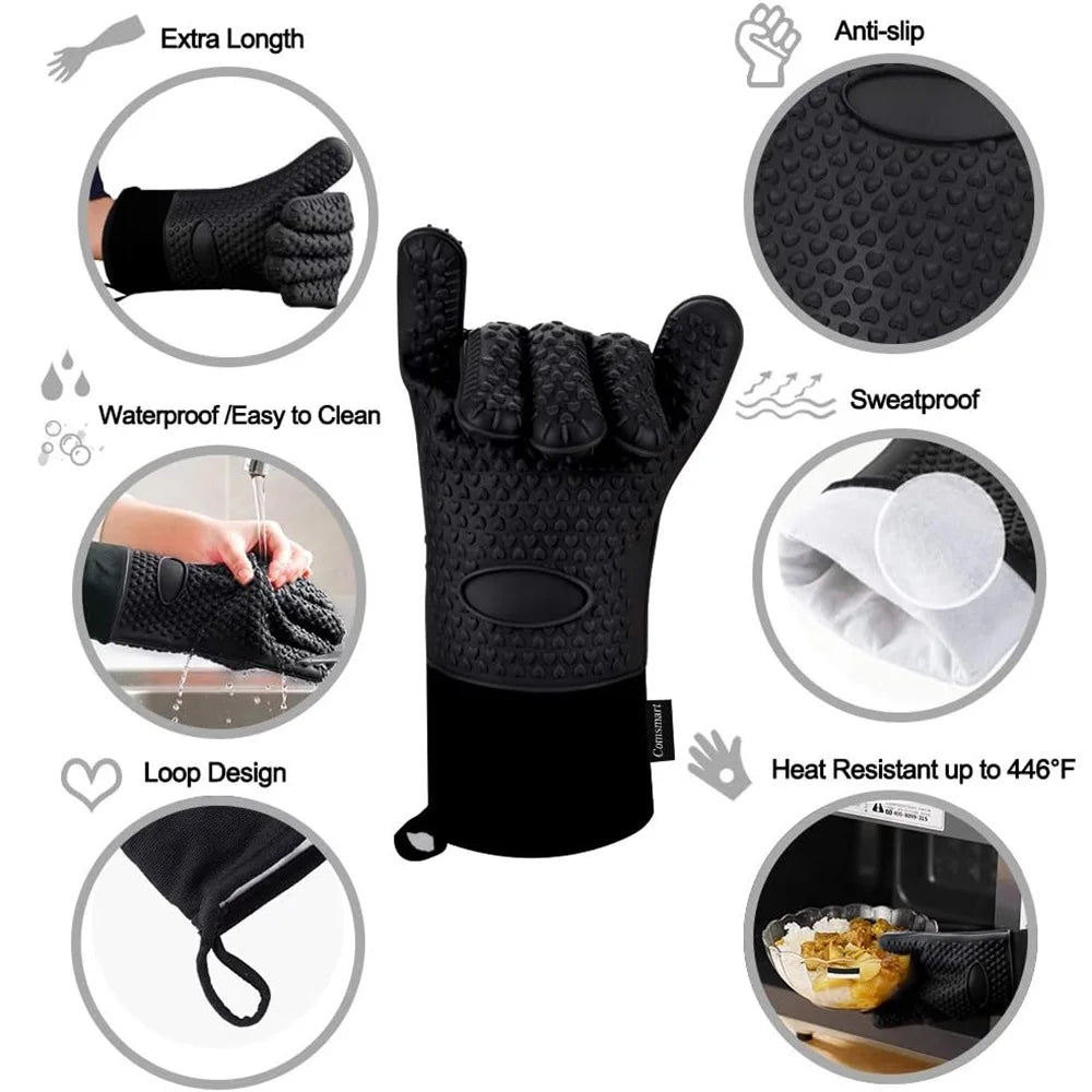 Durable Silicone Baking Gloves