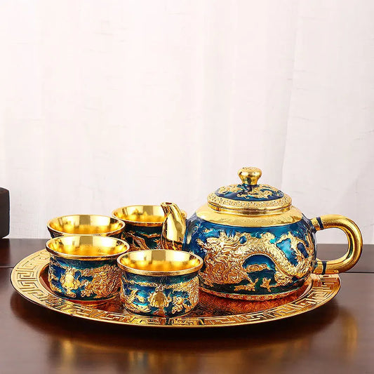 Vintage Light Luxury Tea Set 6Pcs - VEESORA 