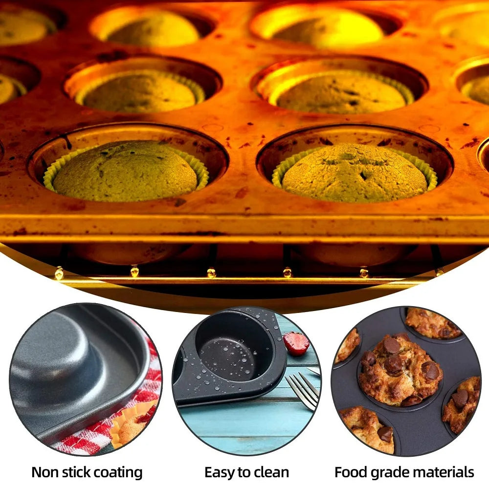 12-Cup Muffin Bakeware Set