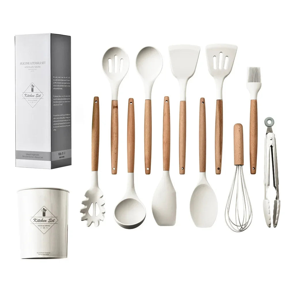 Silicone Kitchen Utensil Set - VEESORA 