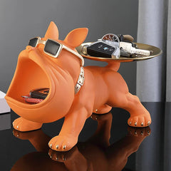 Bulldog Figurine Storage Box - VEESORA 