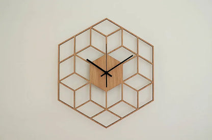 Large Bamboo Wood Wall Clock - VEESORA 