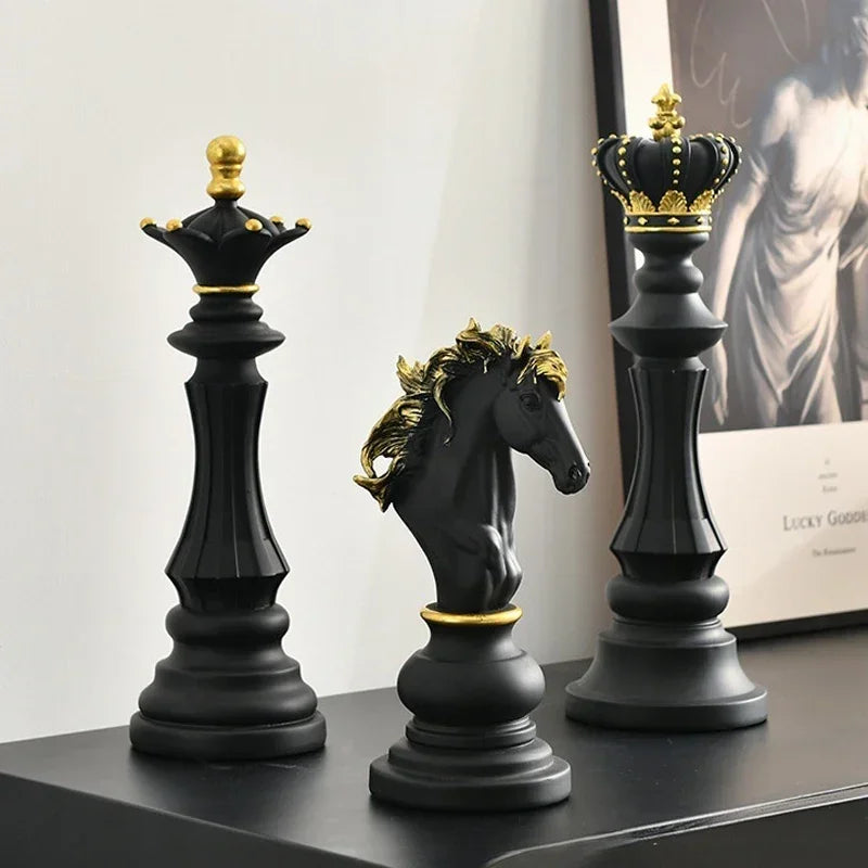 Retro Resin Chess Figurines - VEESORA 