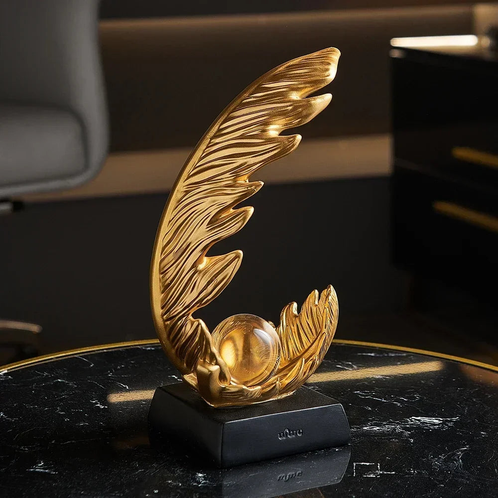 Abstract Gold Desk Figurine - VEESORA 