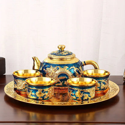 Vintage Light Luxury Tea Set 6Pcs - VEESORA 