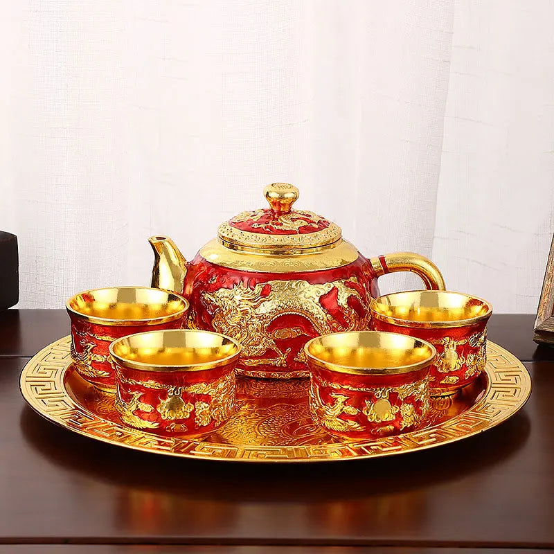 Vintage Light Luxury Tea Set 6Pcs - VEESORA 