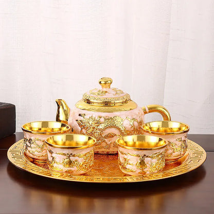 Vintage Light Luxury Tea Set 6Pcs - VEESORA 