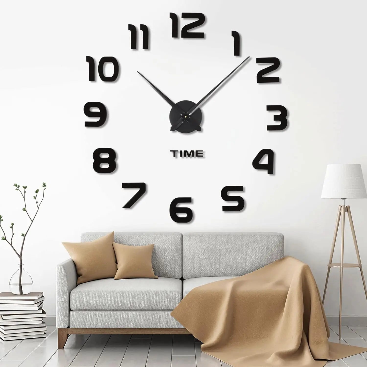 DIY 3D Mirror Wall Clock - VEESORA 