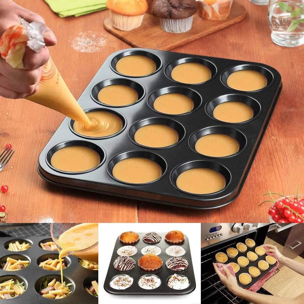 12-Cup Muffin Bakeware Set