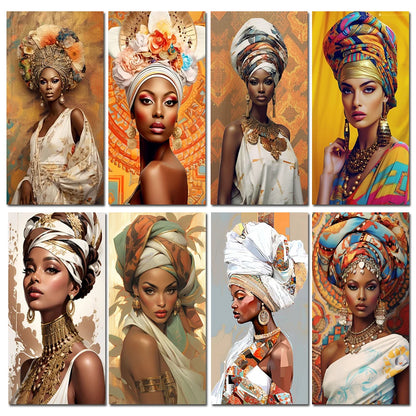 Elegant African Women Painting - VEESORA 