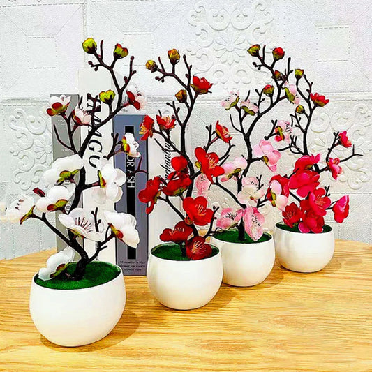 Lifelike Plum Blossom Plant - VEESORA 