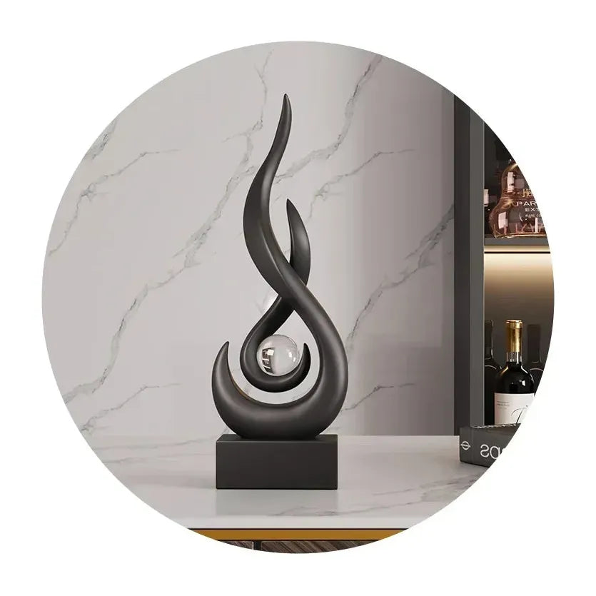 Abstract Ceramic Sculpture – Modern Living Room Decor - VEESORA 