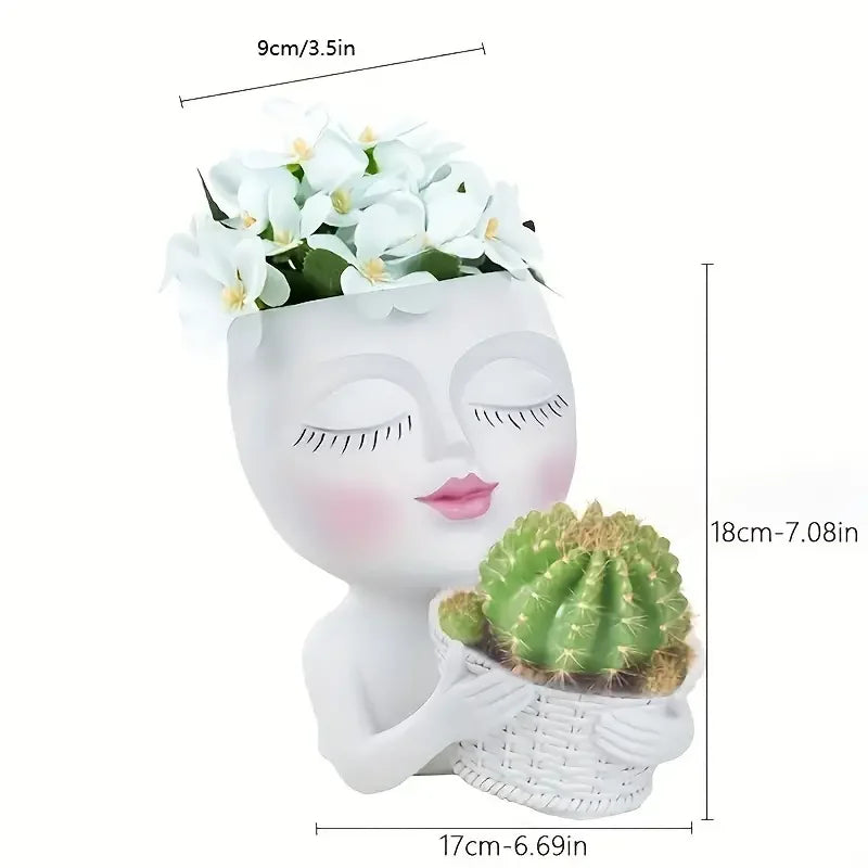 Charming Floral Face Planter - VEESORA 