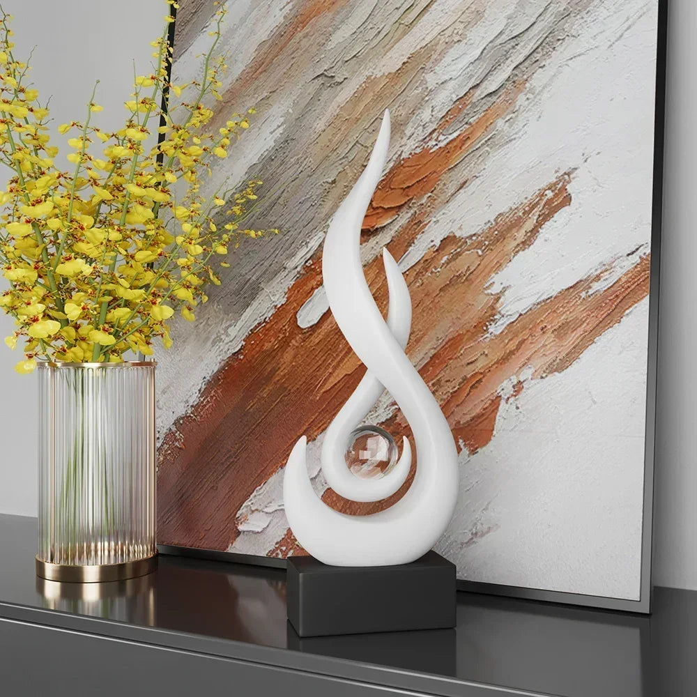 Abstract Ceramic Sculpture – Modern Living Room Decor - VEESORA 