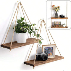 Hemp Rope Wall Shelf