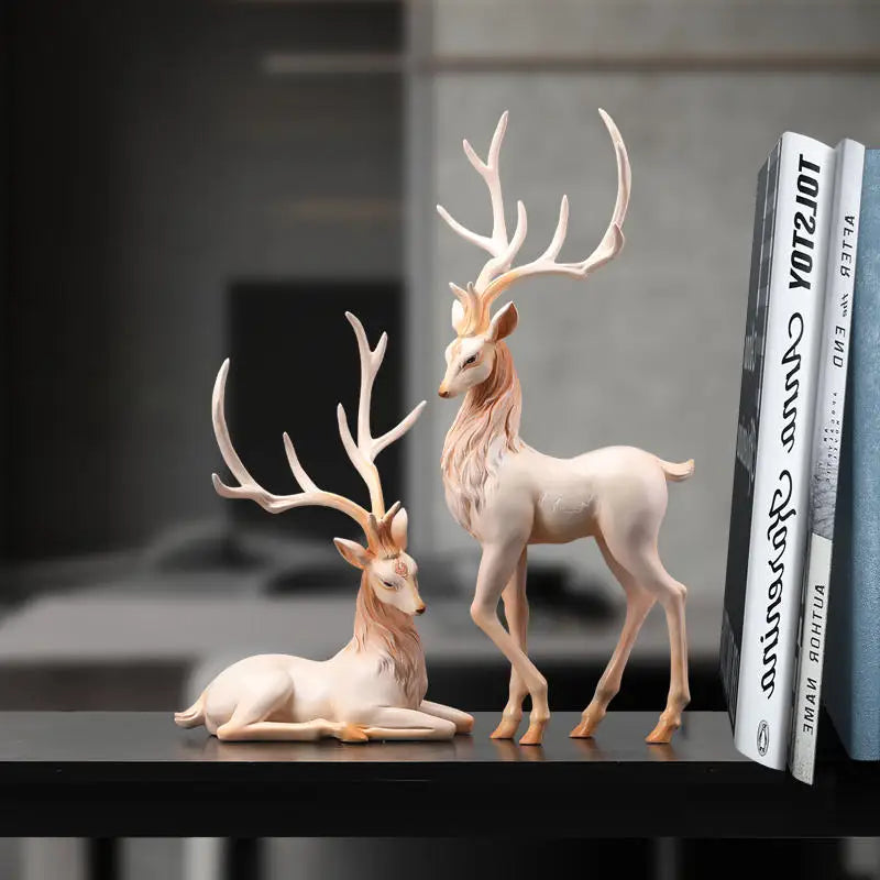 High-End Deer Figurine Sculpture - VEESORA 