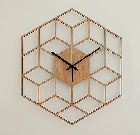 Large Bamboo Wood Wall Clock - VEESORA 