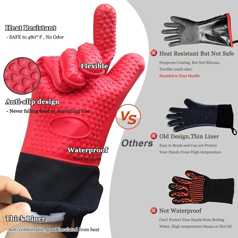 Durable Silicone Baking Gloves