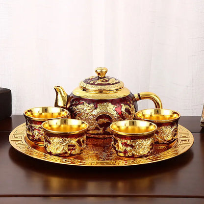 Vintage Light Luxury Tea Set 6Pcs - VEESORA 