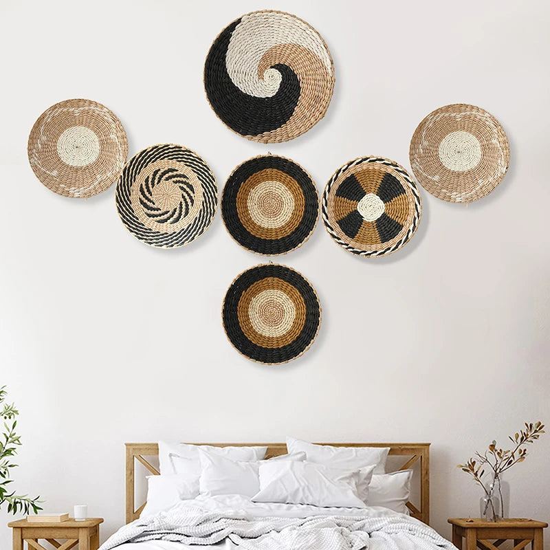 Boho Rattan Wall Decor