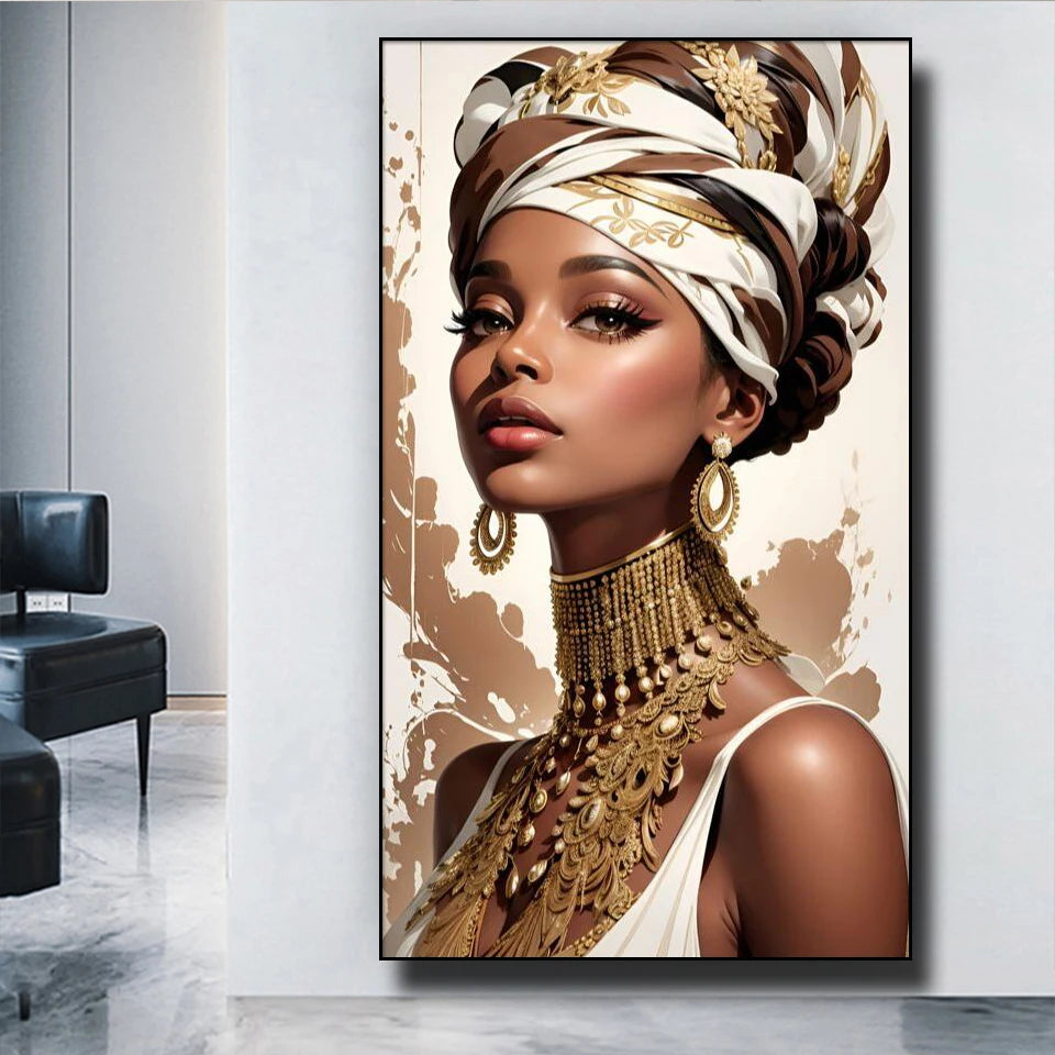 Elegant African Women Painting - VEESORA 