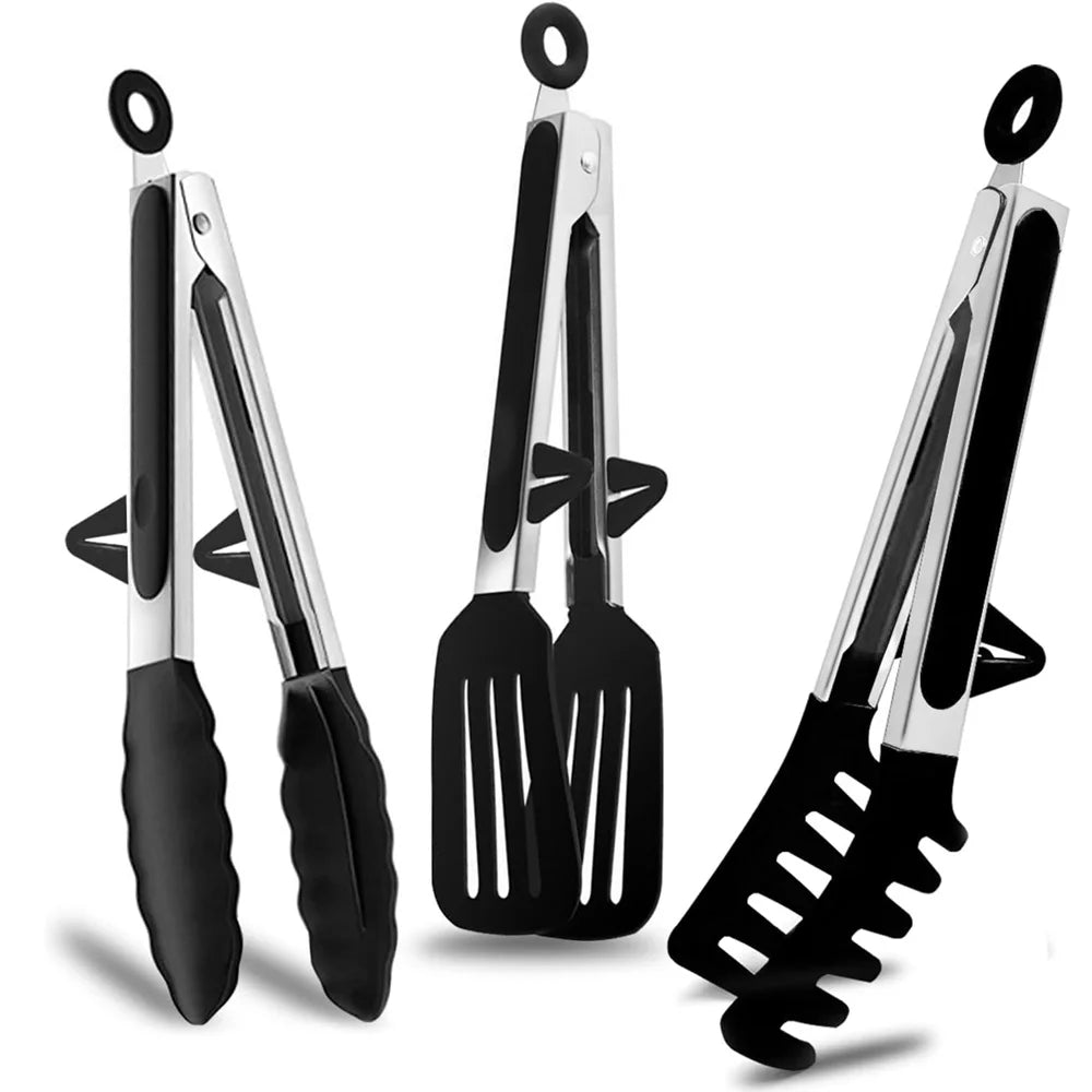 Stainless Steel Non-Slip Tongs