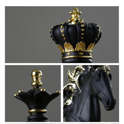 Retro Resin Chess Figurines - VEESORA 