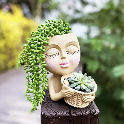 Charming Floral Face Planter - VEESORA 