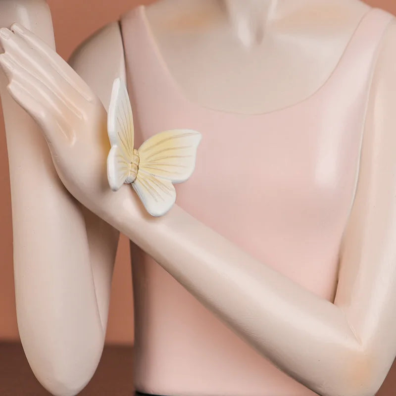 Butterfly Fairy Bust Sculpture - VEESORA 