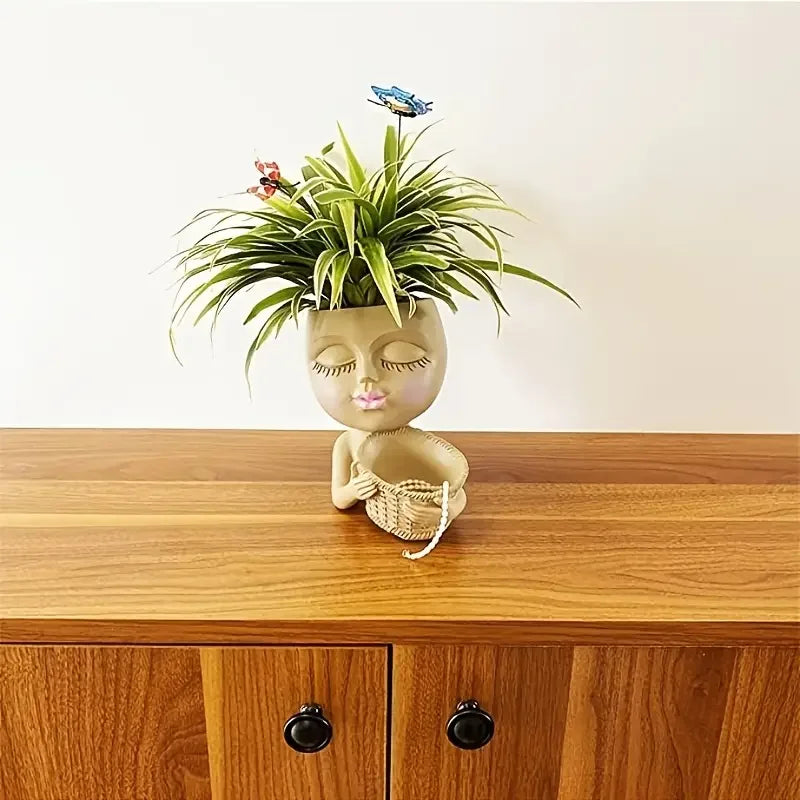 Charming Floral Face Planter - VEESORA 