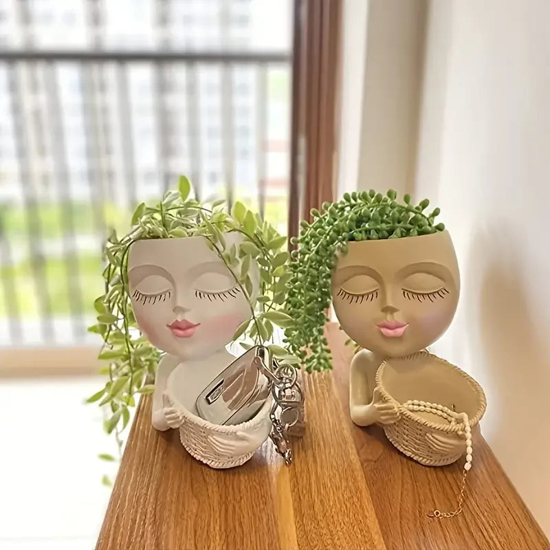 Charming Floral Face Planter - VEESORA 