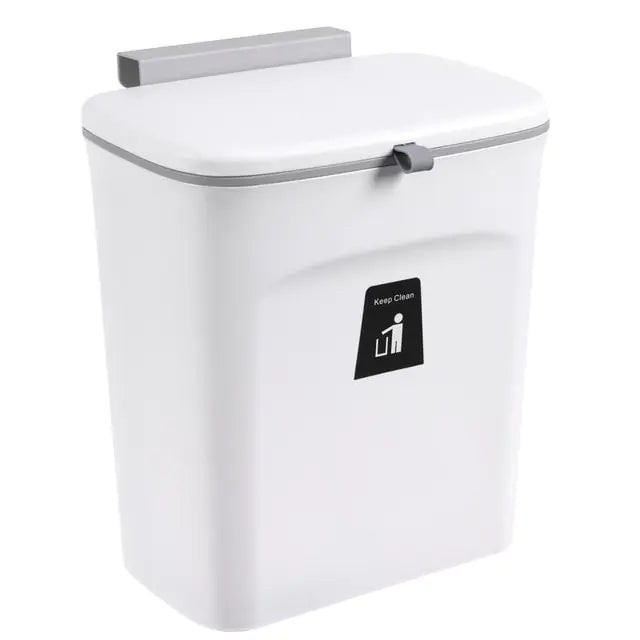 Compact Wall-Mount Trash Can - VEESORA 