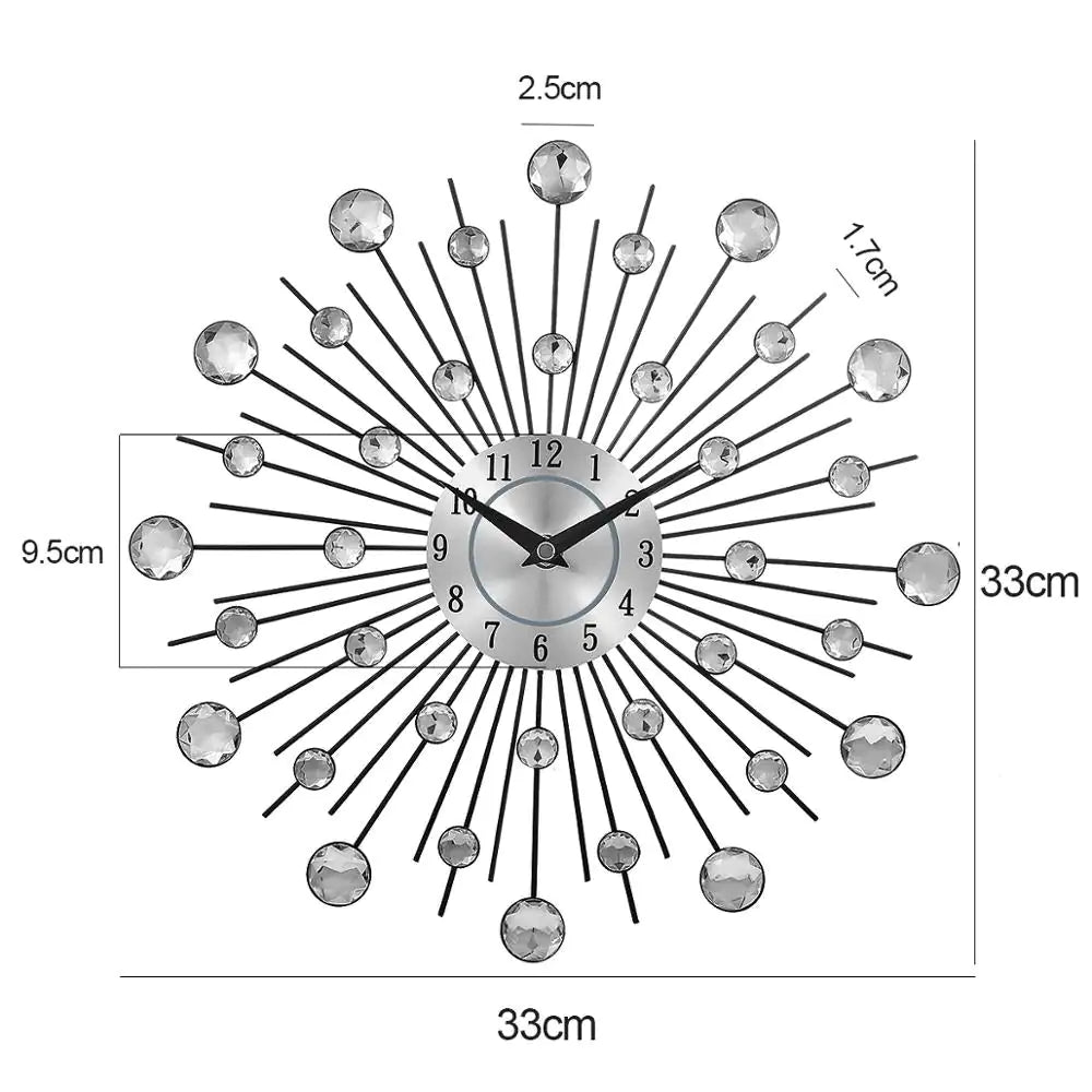 Sunburst Wall Clock - VEESORA 