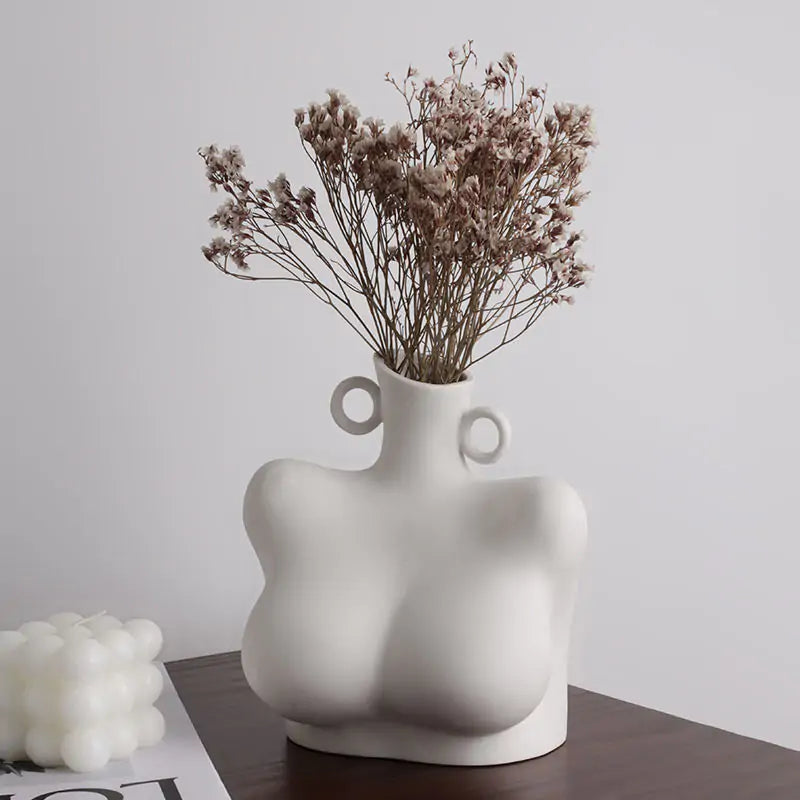 Sculptural Ceramic Home Vase - VEESORA 