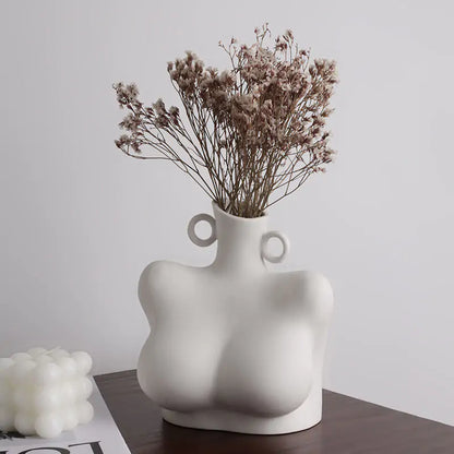 Sculptural Ceramic Home Vase - VEESORA 