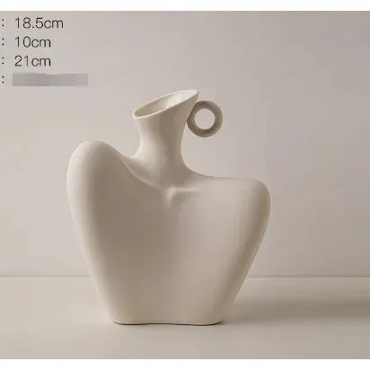 Sculptural Ceramic Home Vase - VEESORA 