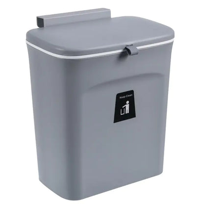 Compact Wall-Mount Trash Can - VEESORA 