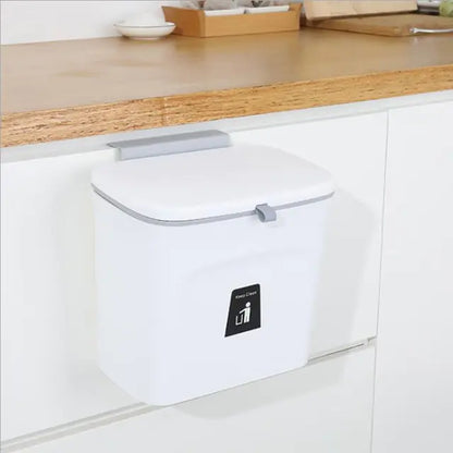 Compact Wall-Mount Trash Can - VEESORA 