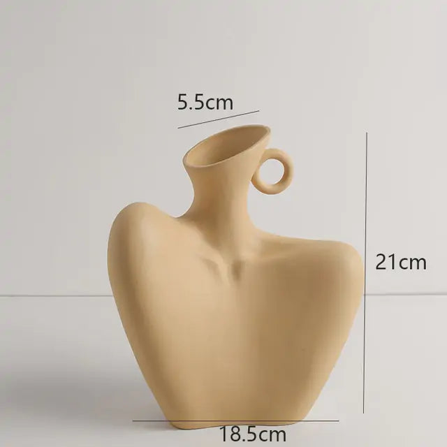 Sculptural Ceramic Home Vase - VEESORA 